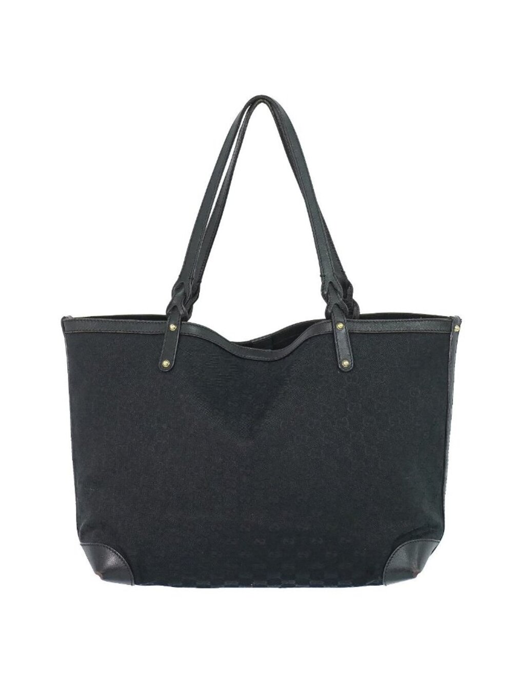 Gucci GG Canvas Shoulder Bag Tote Black